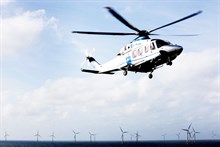 AW139 windmills offshore
